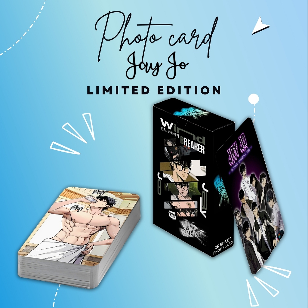 PHOTOCARD SET JAY JO WINDBREAKER MANHWA WEBTOON PREMIUM 25 SHEET