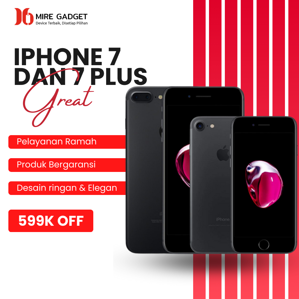 iPhone 7 | 7 PLUS 32GB 128GB 256GB Second likenew All Provider Indonesia