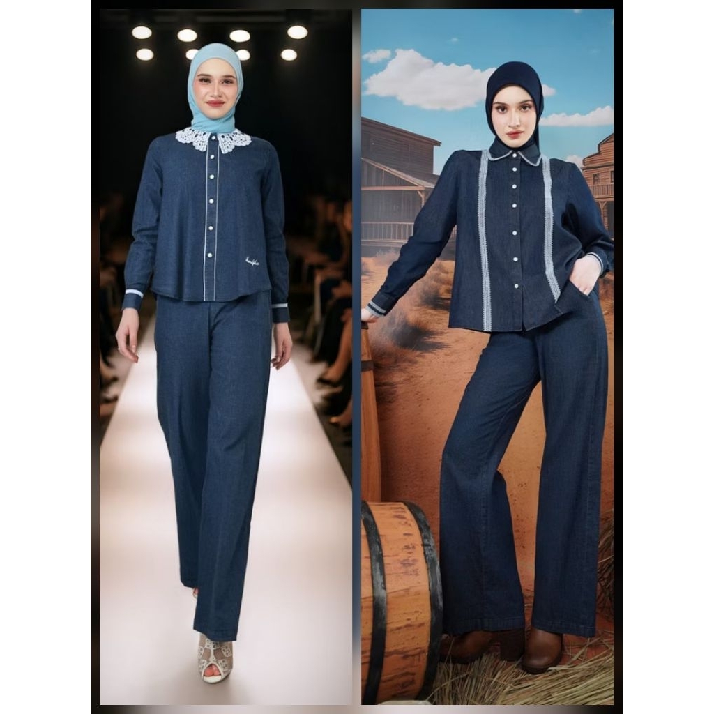 BLOUSE DENIM BY MANDJHA IVAN GUNAWAN