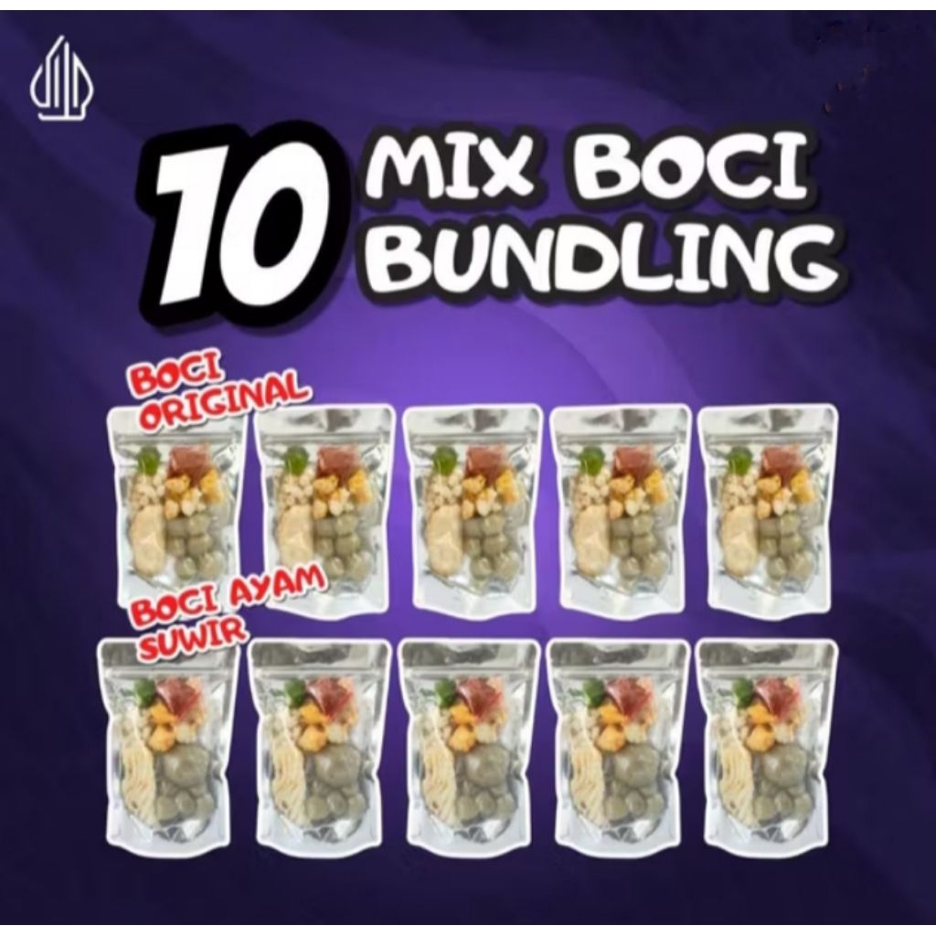 GROSIR PAKET 10 BUNGKUS MIX BOCI BASO ACI AYAM SUWIR 5 /BASO ACI INSTAN ORIGINAL 5 BUNGKUS /BOCI BAS