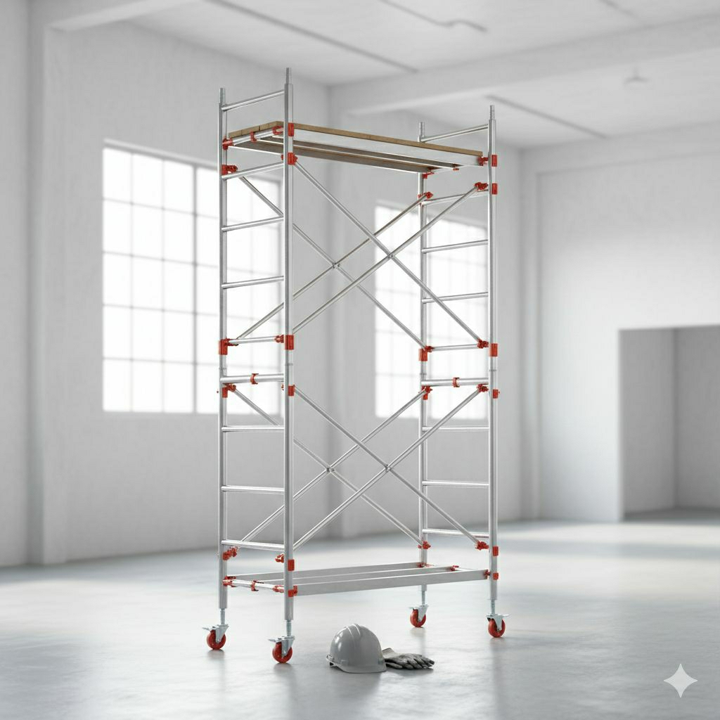 Krisbow Scaffolding Alumunium  3 Meter Multi Fungsi Tangga Steger