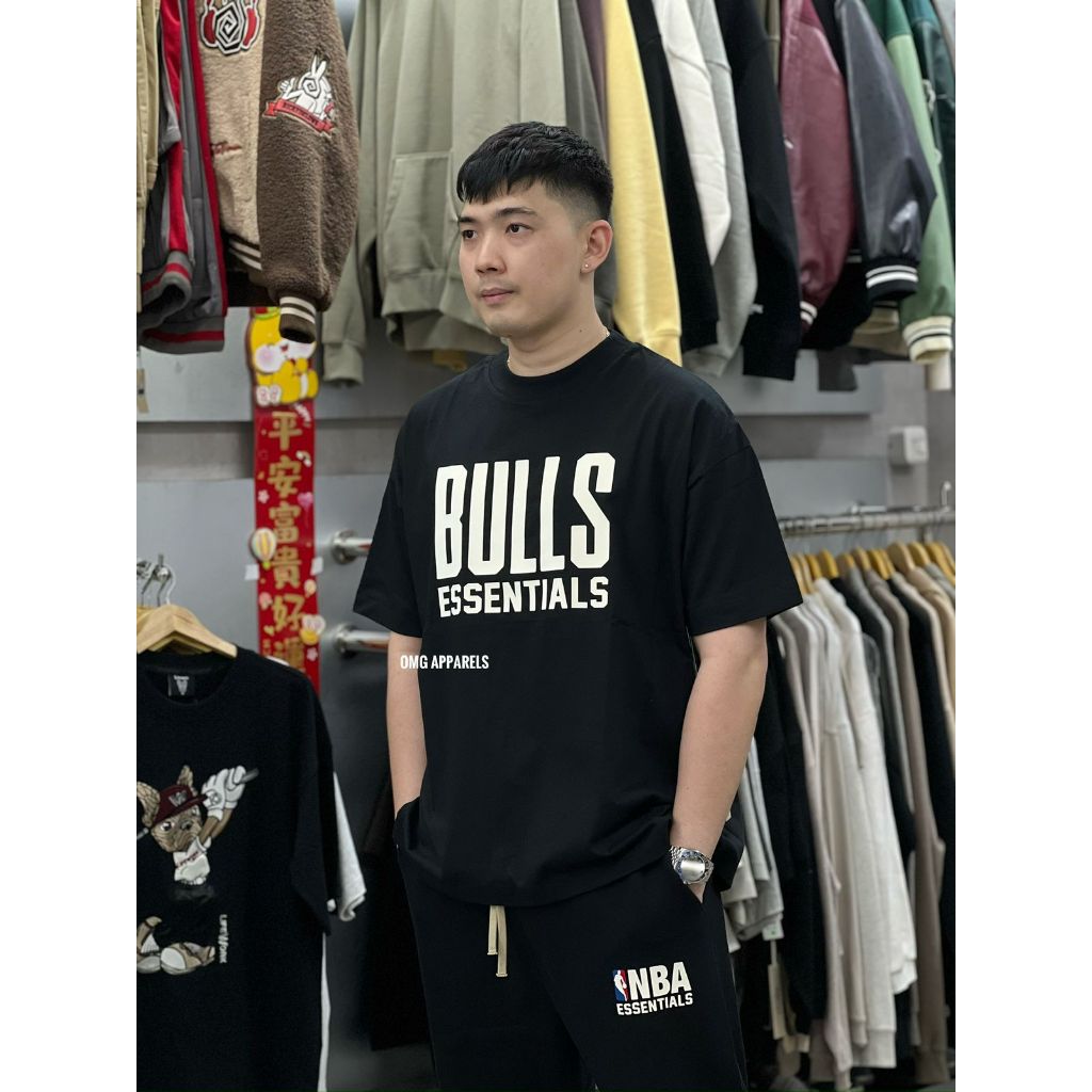 Fear of God Essentials NBA Bulls Black Tee