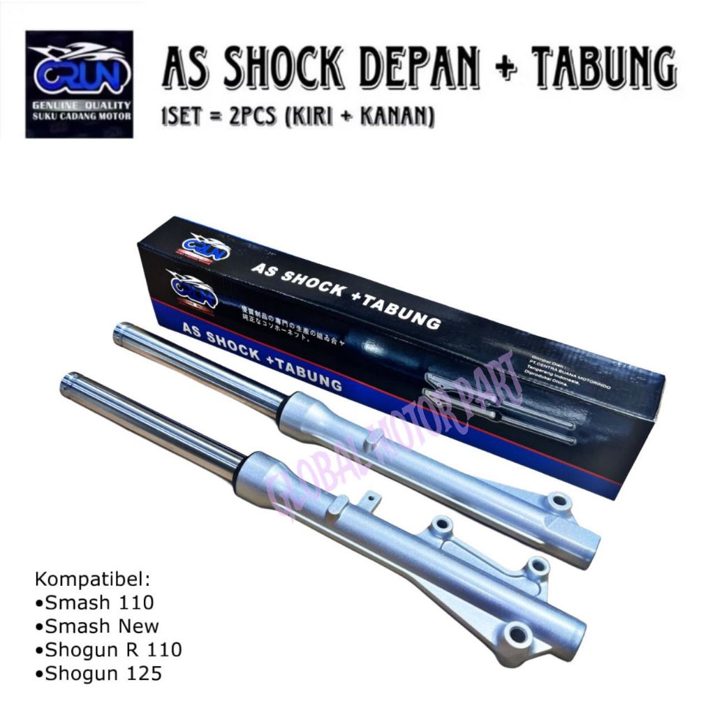 As Shockbreaker Depan Plus Tabung Motor Suzuki Smash 110 /Shogun R 110 /Shogun 125 /Smash New