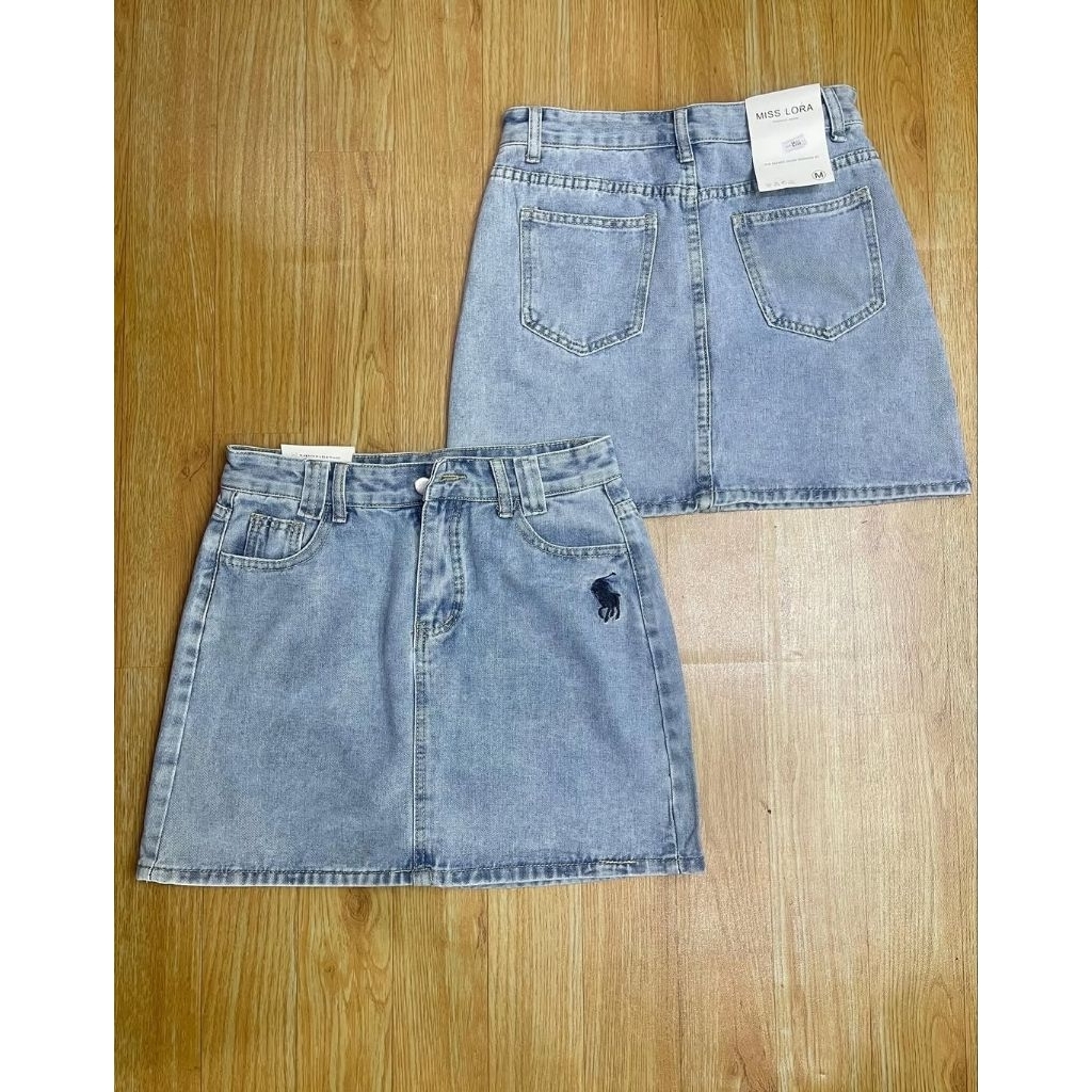 rok mini jeans MISS LORA kode 1586