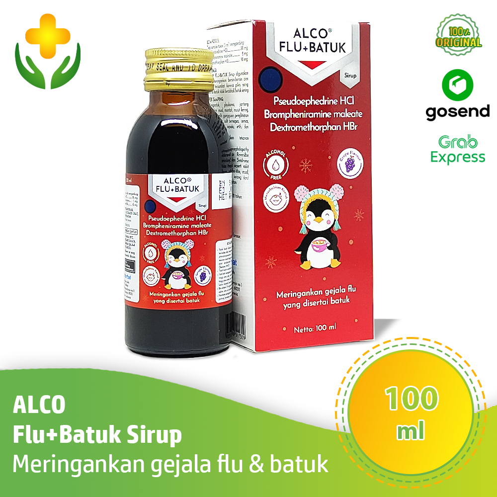 Alco Flu Plus Batuk Sirup 100 ml - Obat Batuk Pilek