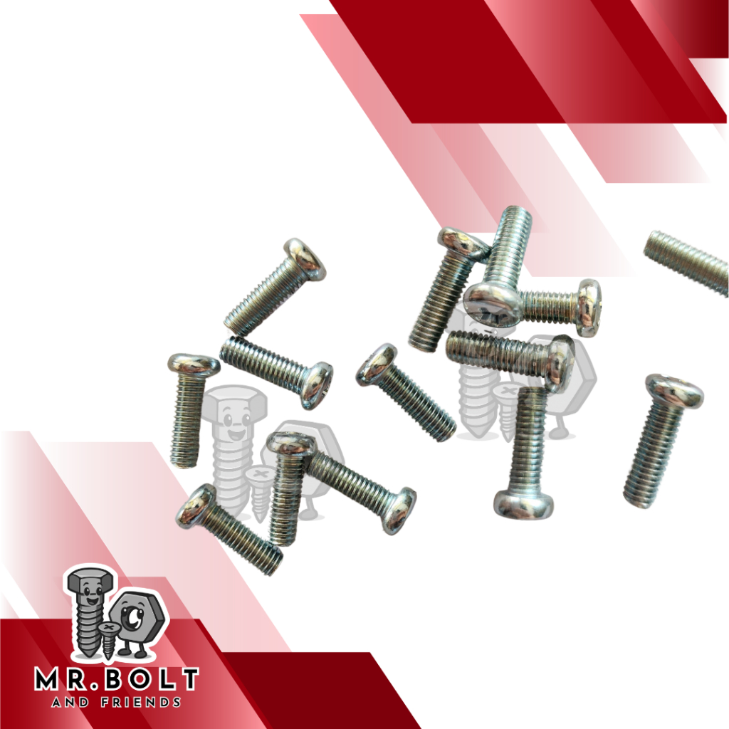 Baut JP M4 x 100 mm/ baut kepala bulat M4 x 100 mm