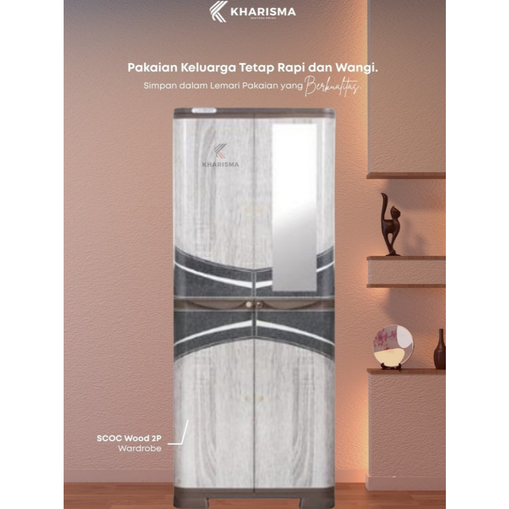 KHARISMA | SCOC WOOD WARDROBE TERMURAH PONTIANAK