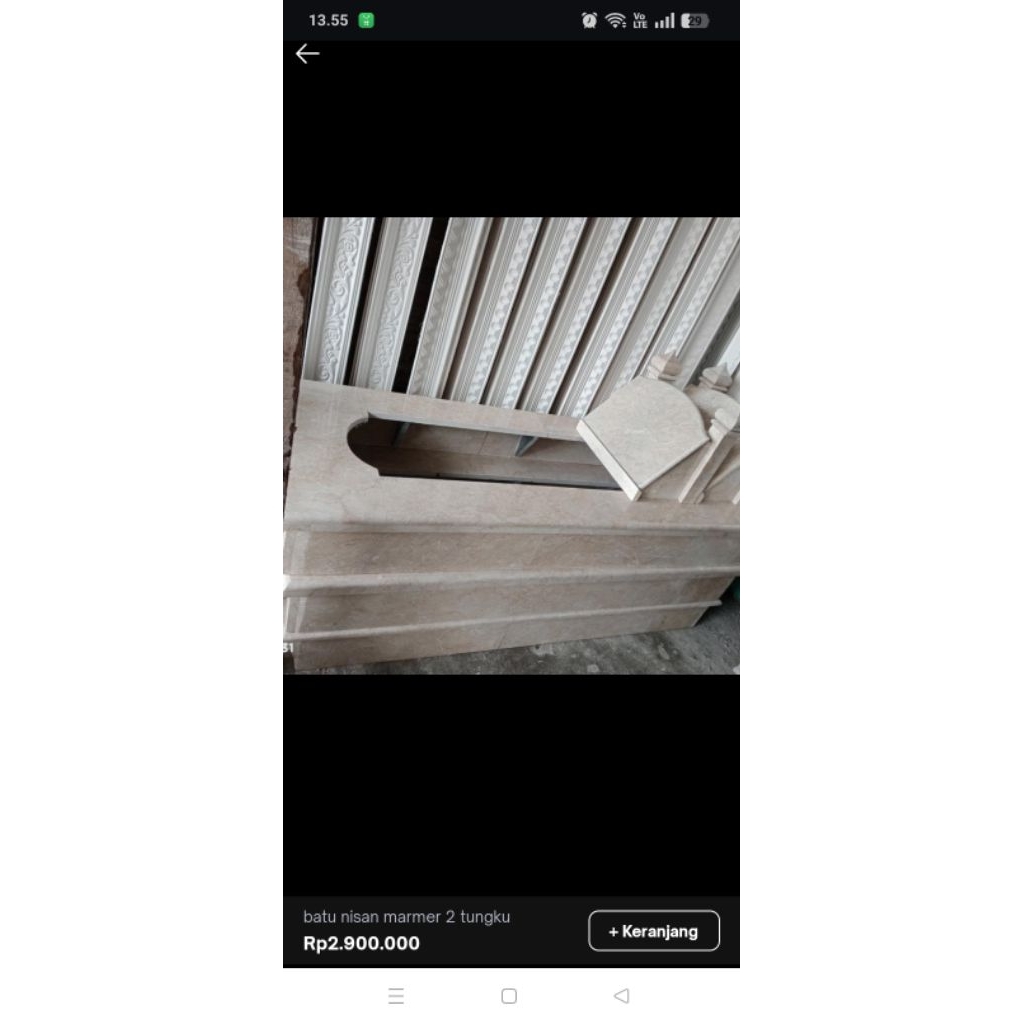 batu nisan marmer full set gratis ongkir untuk daerah bandung