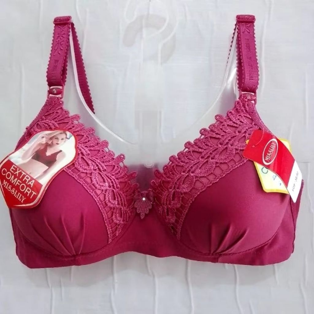 GROSIR... BRA RENDA/BUNGA SIZE 38-44b CUP B BRA BUSA TEBAL KAIT 2 DAN 3||BRA TANPA KAWAT EXTRA COMFO