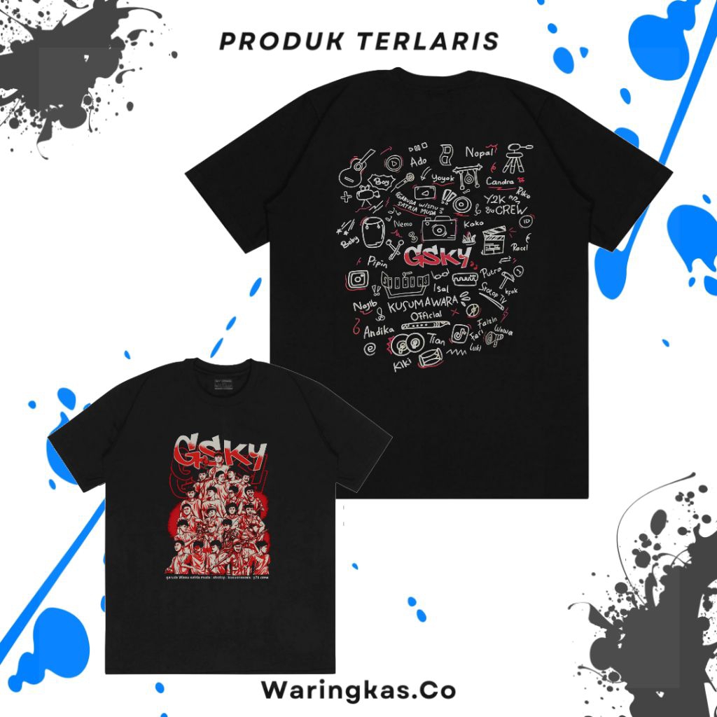 Kaos Gsky GWSM strotop Baju kusumawara terbaru