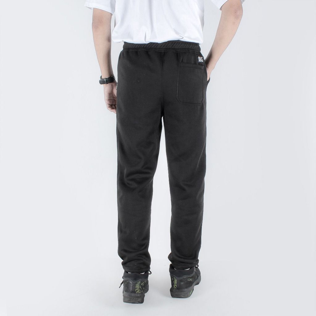 Destroyer -Celana Training track Pants Earth - Celana Panjang Running Pants Joging - Hitam Dan Grey