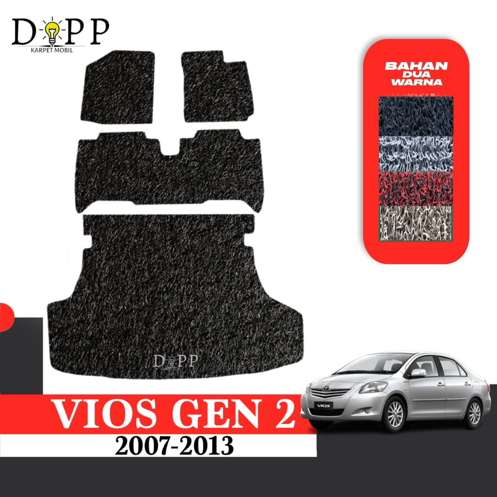Karpet Mobil Vios Gen 2 / Karpet Mobil Mie Bihun Toyota Vios 2007-2013 Bahan Premium