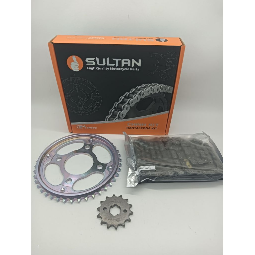 GEAR PAKET SET PLUS RANTAI KOMPLIT MEGAPRO NEW - VERZA - CB VERZA - SONIC 150- SUPRA GTR - CBR 150  