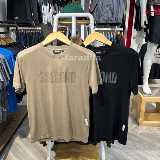 Kaos 3Second Slif Fit 2 Warna 100% Original