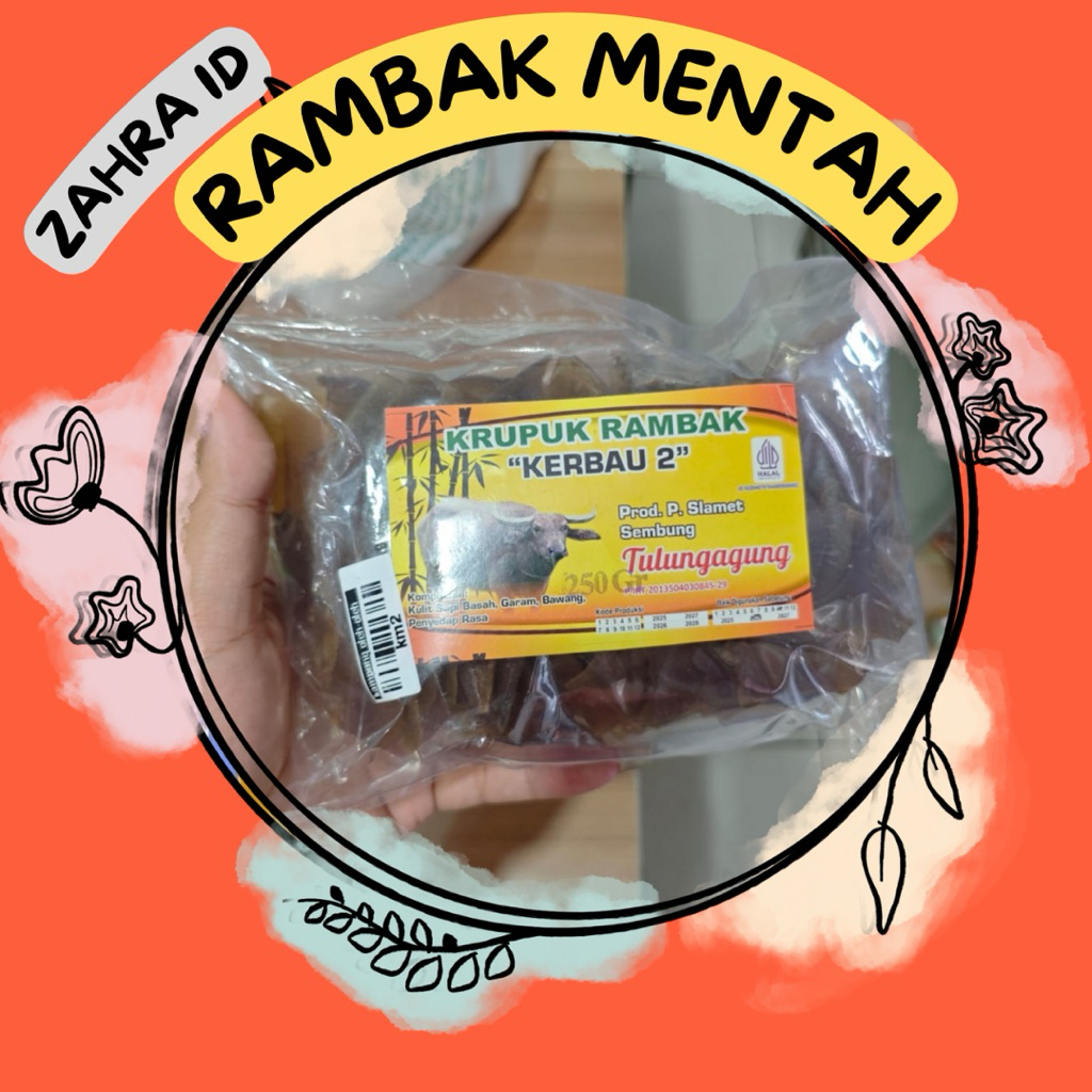 250gr RAMBAK SAPI & KERBAU MENTAH - PRODUKSI PAK SLAMET SEMBUNG TULUNGAGUNG