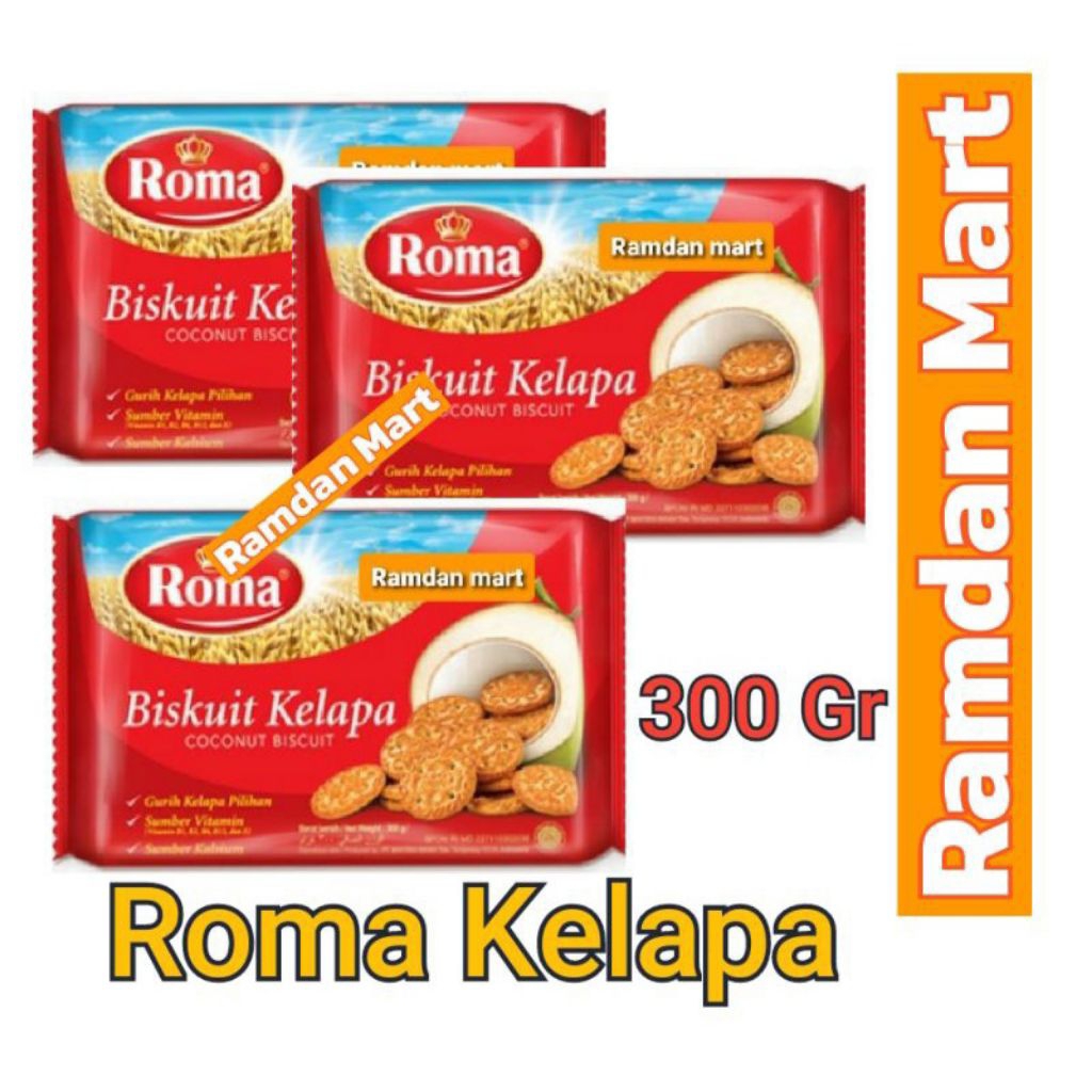 ROMA KELAPA BISKUIT HAJATAN PAKET 3 bungkus