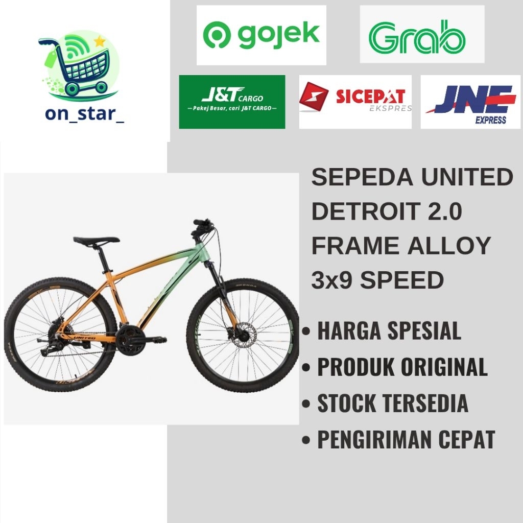 SEPEDA MTB UNITED DETROIT 2.0 /SEPEDA UNITED DALLAS 1.0