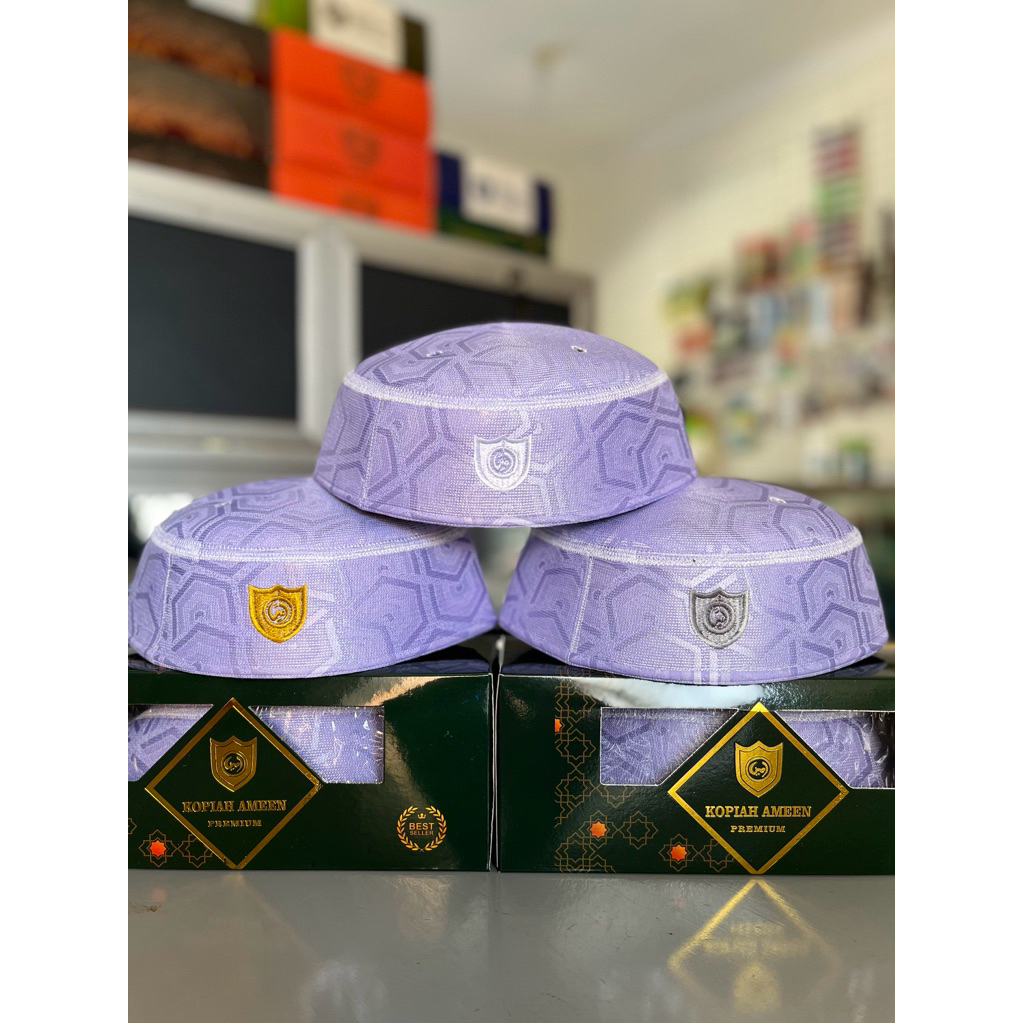 kopiah ameen motif hexagon/kopiah ameen/kopiah ameen a5/kopiah ameen terbaru/kopiah Peci Malaysia A5