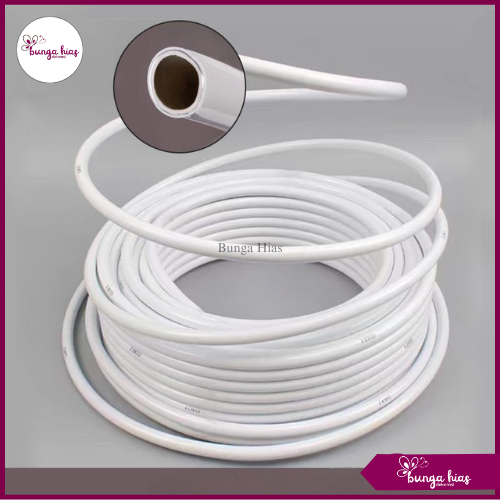 Pipa Elastis Dekorasi Pernikahan 10 Meter / Selang Elastis Untuk Lampu Dekorasi / Pipa Putih