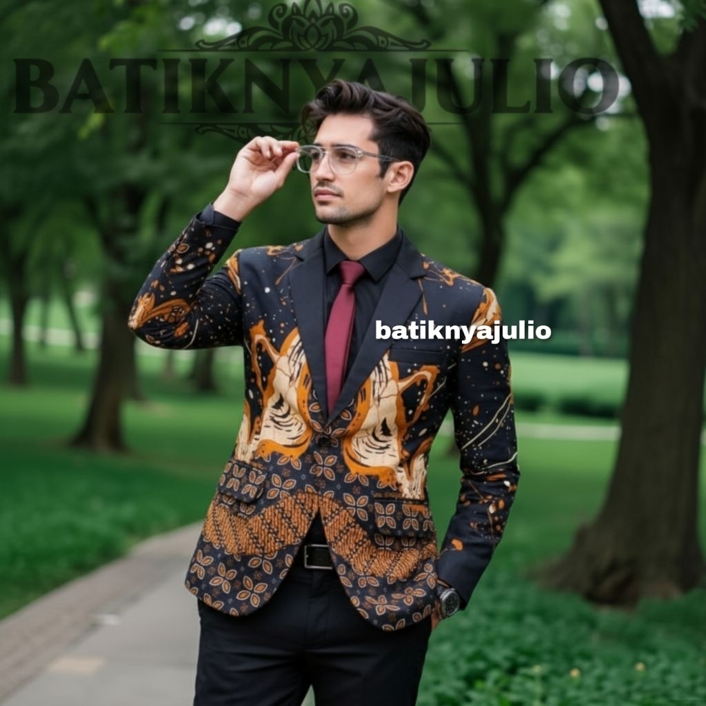 jas batik pria blazer batik pria exclusive premium elegan limited stok batiknyajulio 1