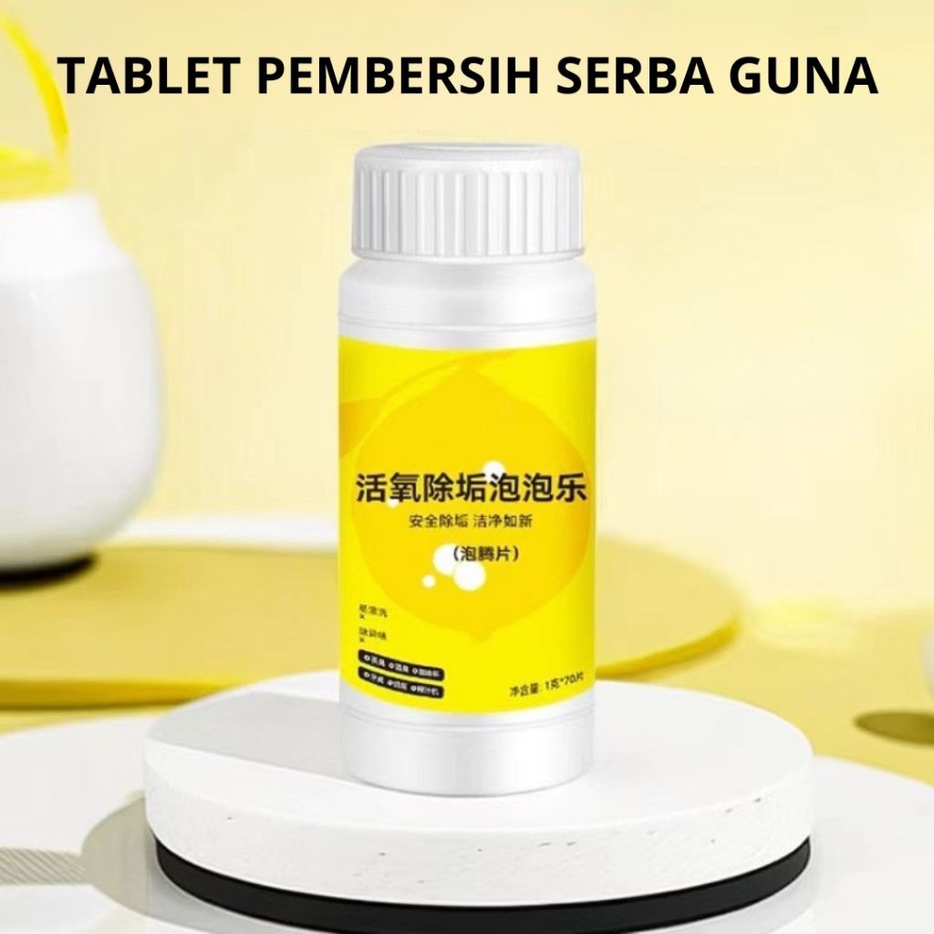 75 PCS Tablet Penghilang Kerak Oksigen Aktif Tablet Effervescent Penghilang Kerak Oksigen Aktif | Pe