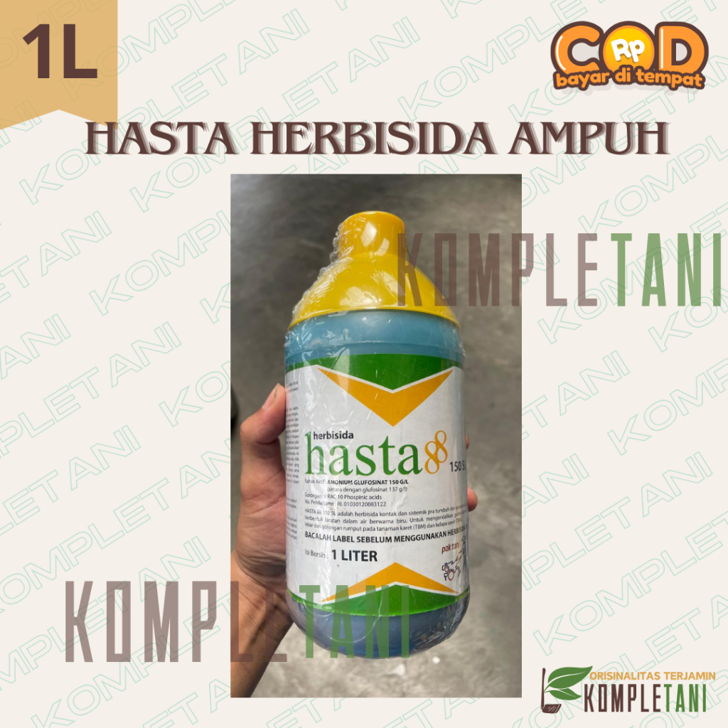 Obat Rumput Amonium Glufosinat 150 SL Hasta Saprotan Utama Ampuh membasmi lulangan dan rumput liar