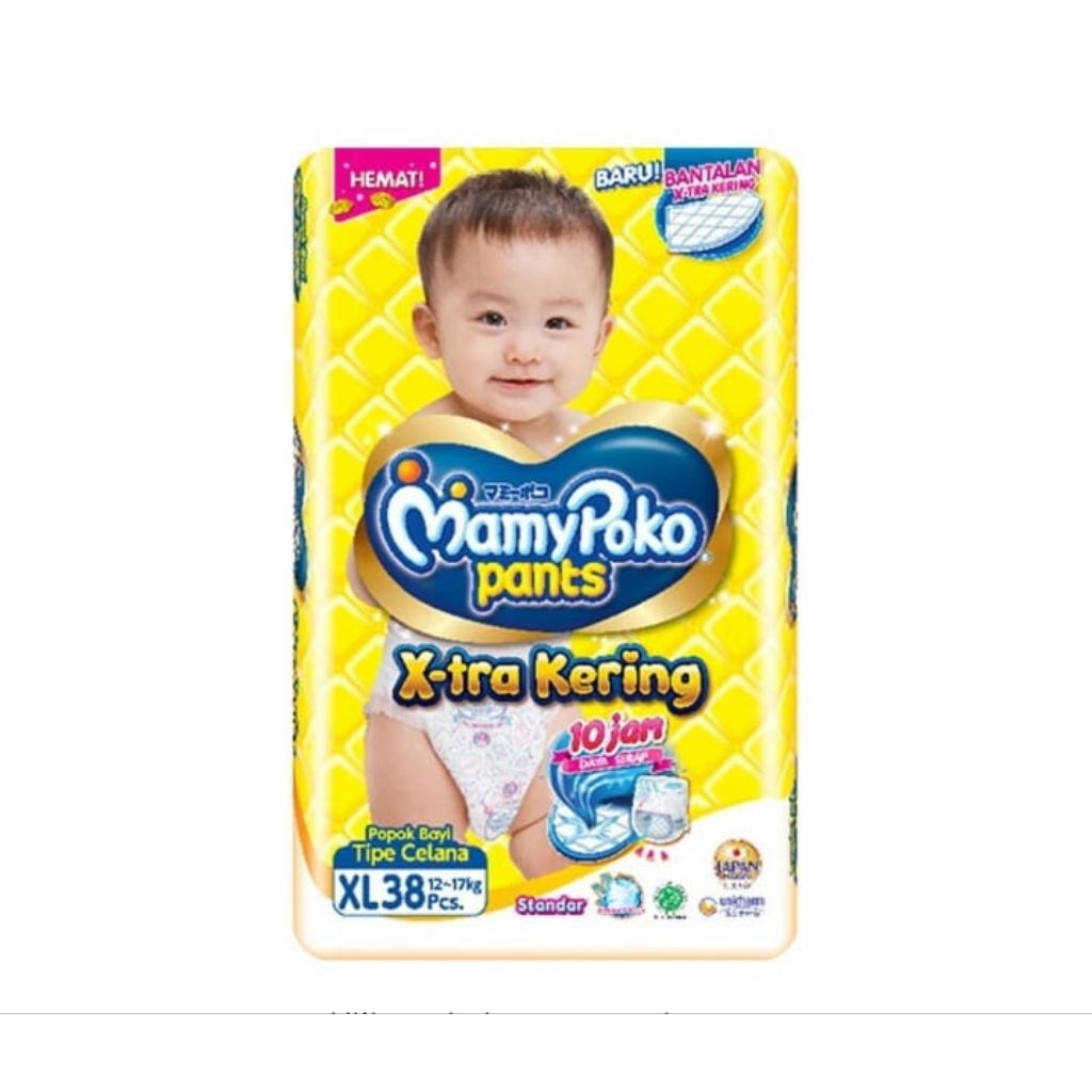 MamyPoko Pants Standart XL38 Popok Mamy Poko Celana Standart XL-38