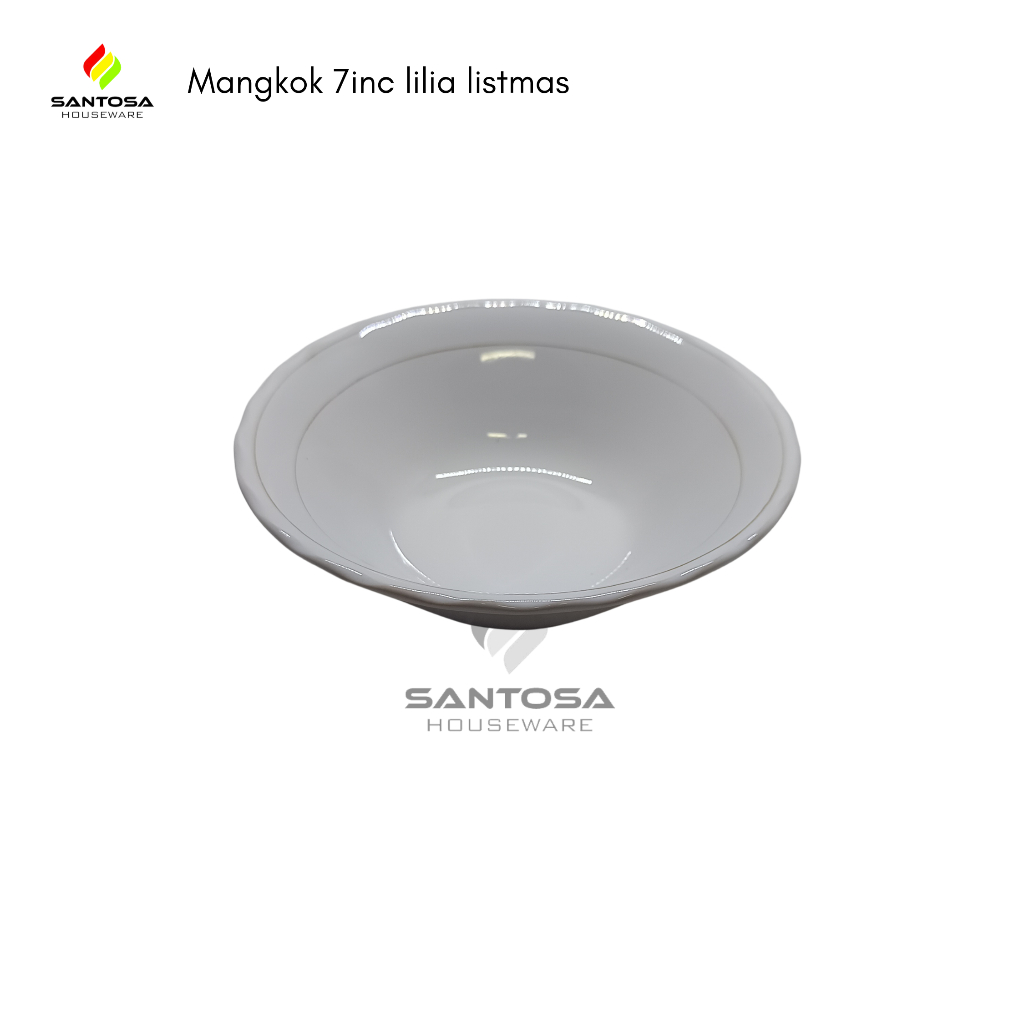 Mangkok 7 inch lilia list mas