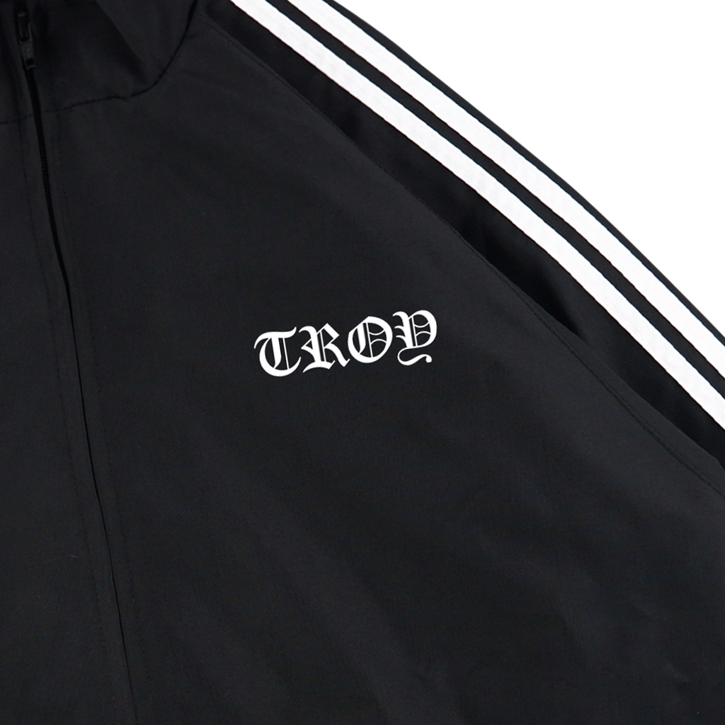 Troy Company Jacket Tracktop Black Trace Githo - Jaket Tracktop Hitam JTT 3317
