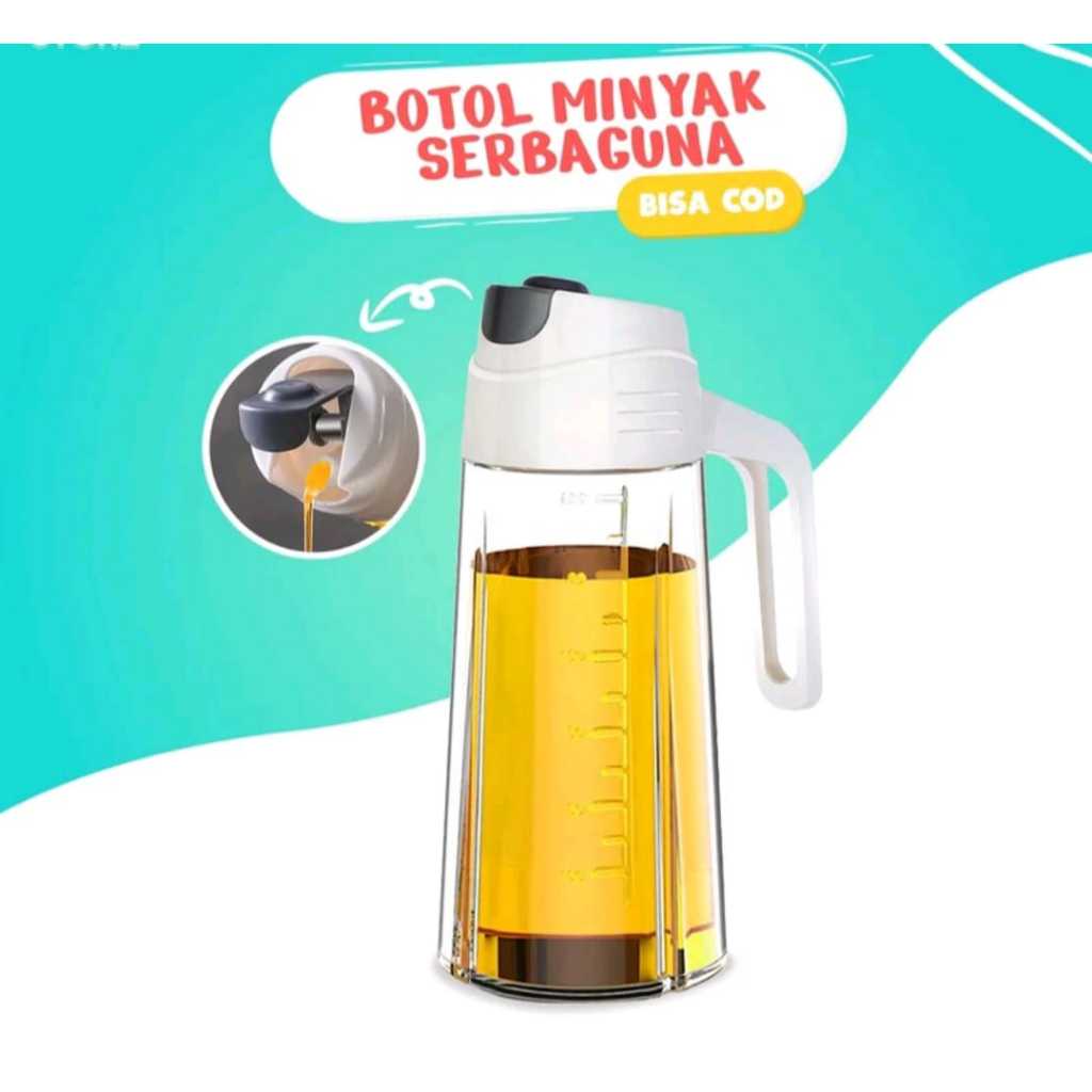 [COD] Botol Minyak Goreng Kaca 630ml / Tempat Penyimpanan Minyak Goreng