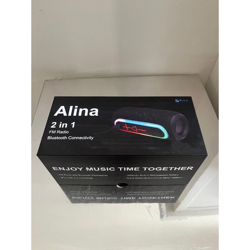 Speaker Wireless Alina 2 in 1 Portable Bluetooth 5.3 + FM Radio BCARE