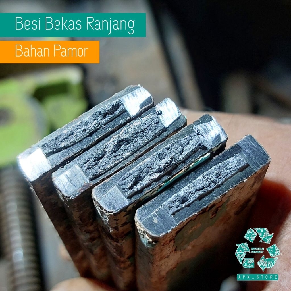 Besi Pamor, Bekas Ranjang Kuno, Model Strip.