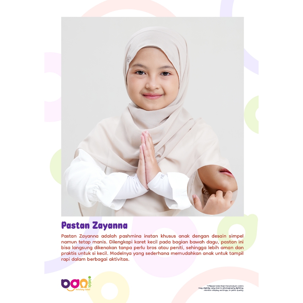 RABBANI PASHMINA INSTAN ZAYANNA kerudung anak