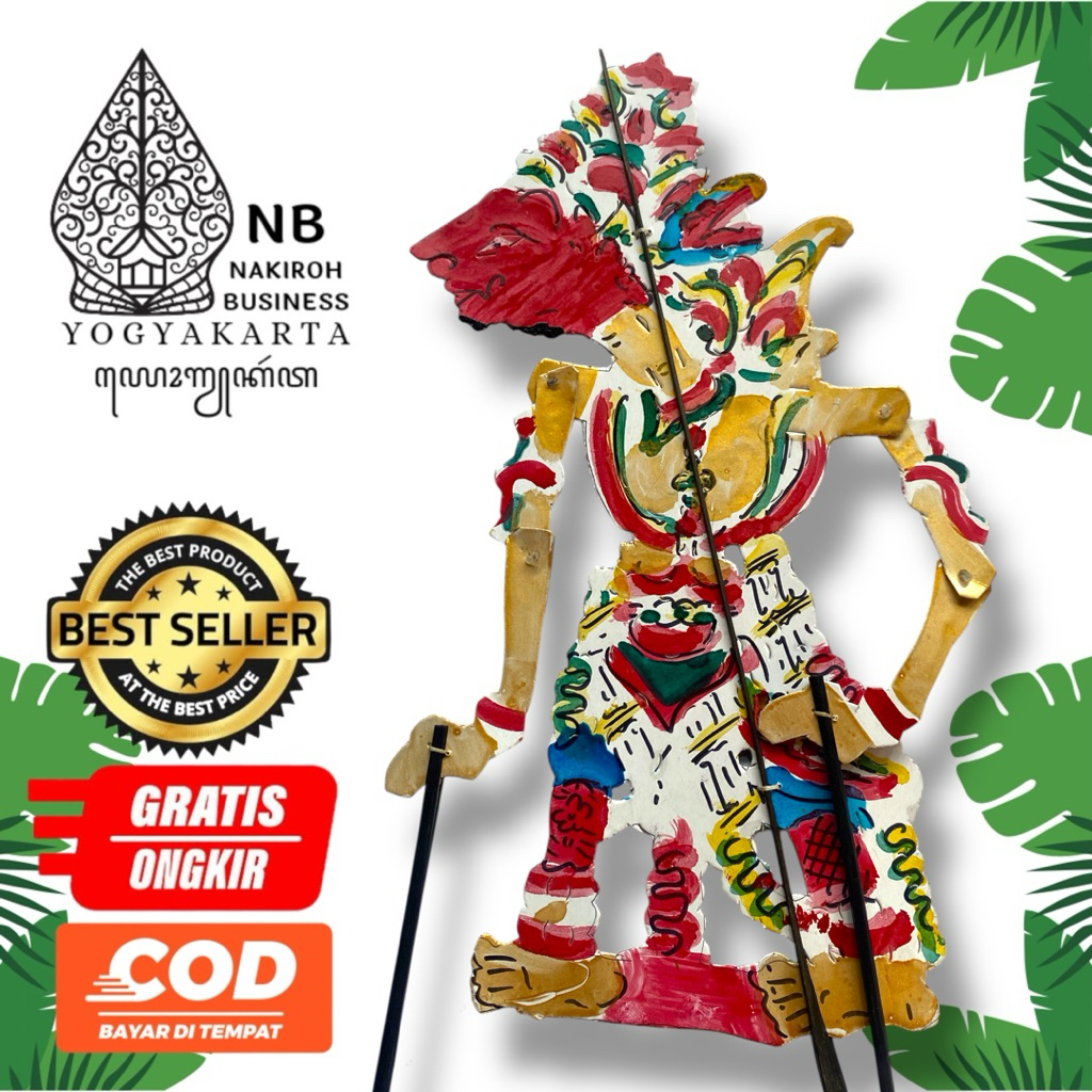 NAKIROHBUSINESS wayang kertas duplek Baladewa/Bolodewo tinggi -+30cm
