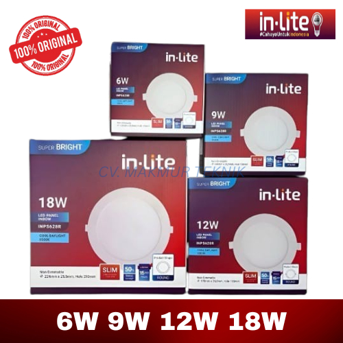 Lampu LED - Lampu Downlight Plafon - Lampu LED Rumah - Downlight InLite Lampu Slim Downlight Spotlig