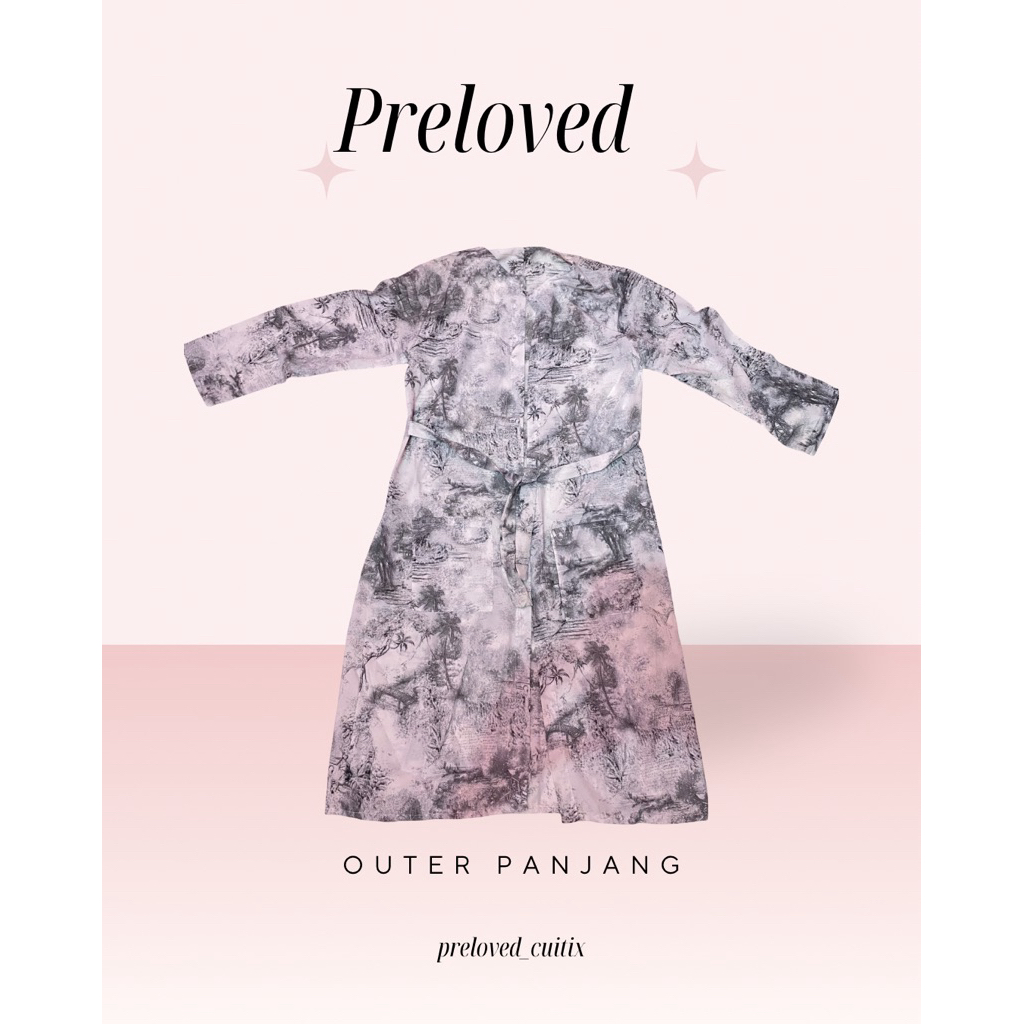 outer panjang motif hitam