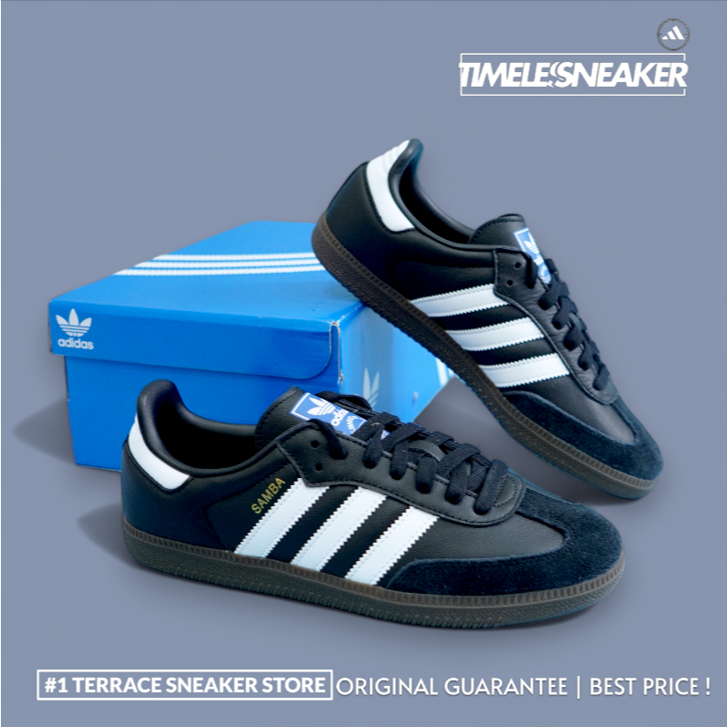 ADIDAS ORIGINAL SAMBA OG #B75807 BLACK/WHITE