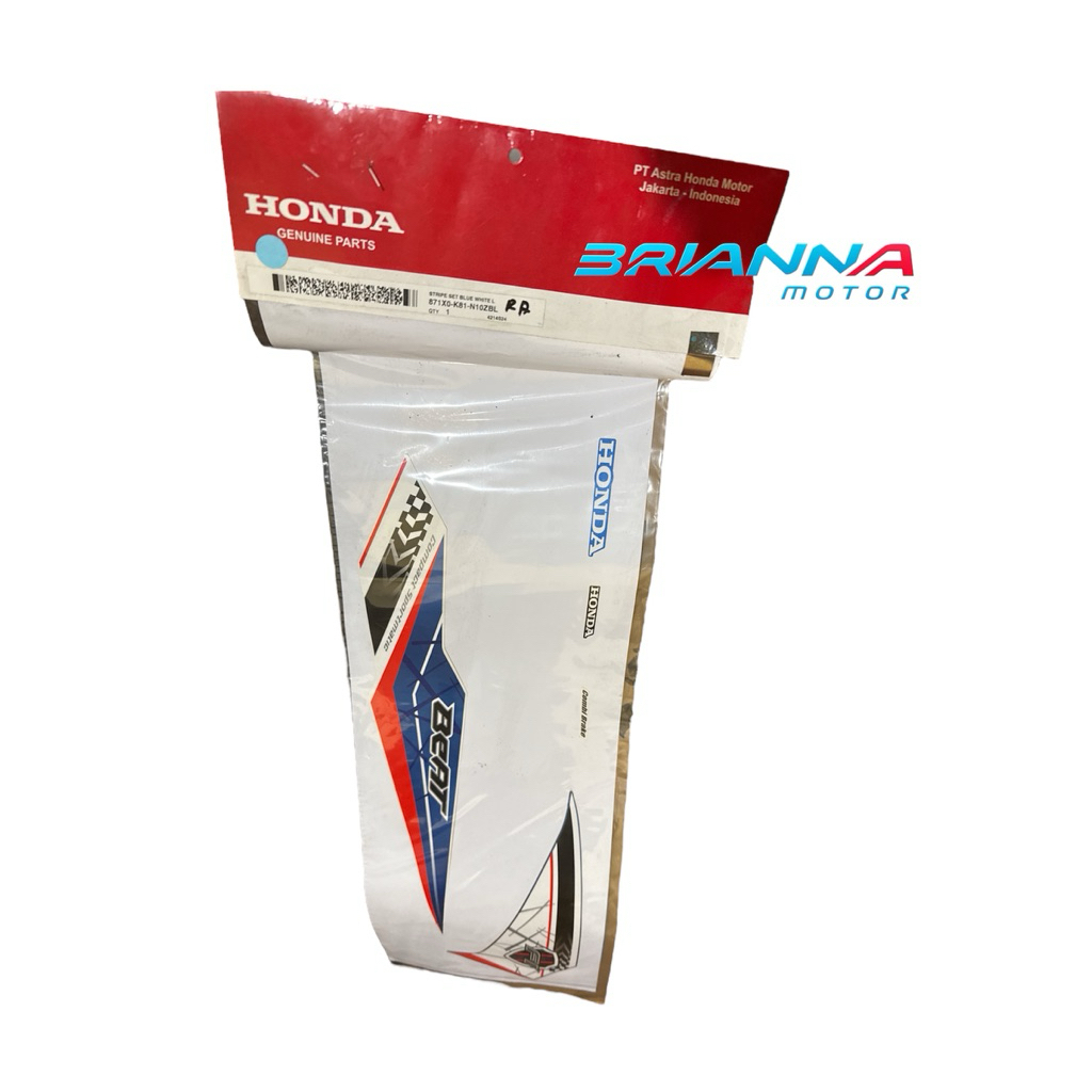 STRIPING SET KIRI BIRU PUTIH BEAT ECO 871X0 K81 N10ZBL