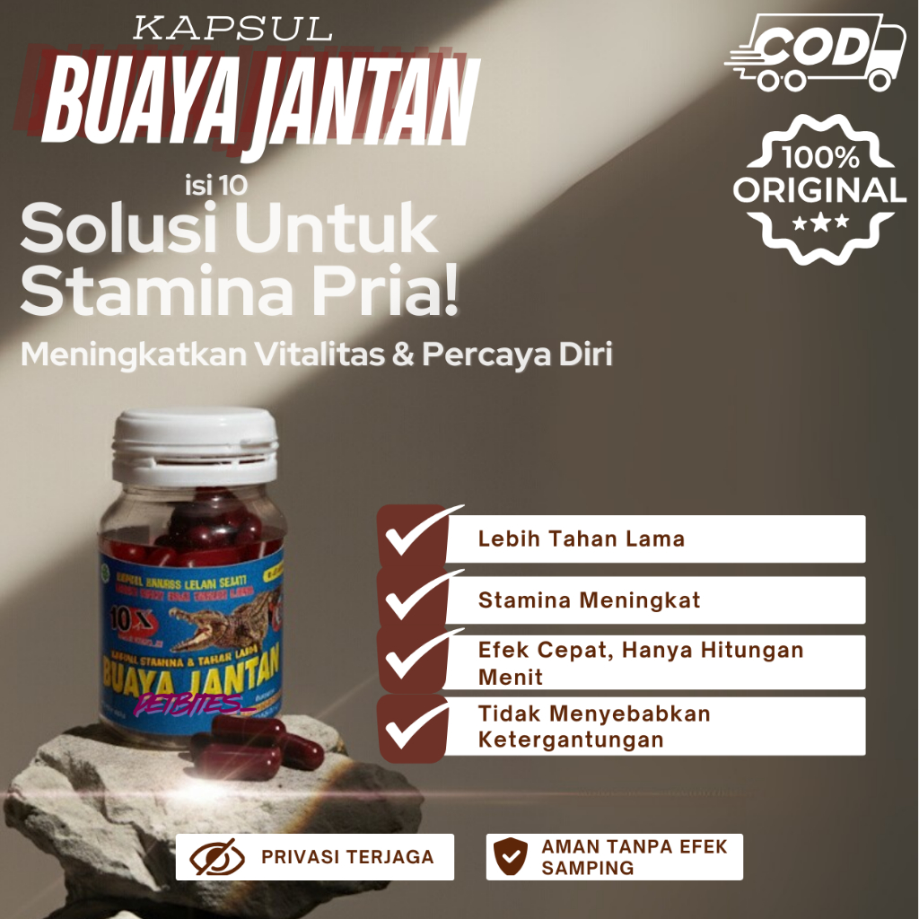 Buaya Jantan Original Isi 10