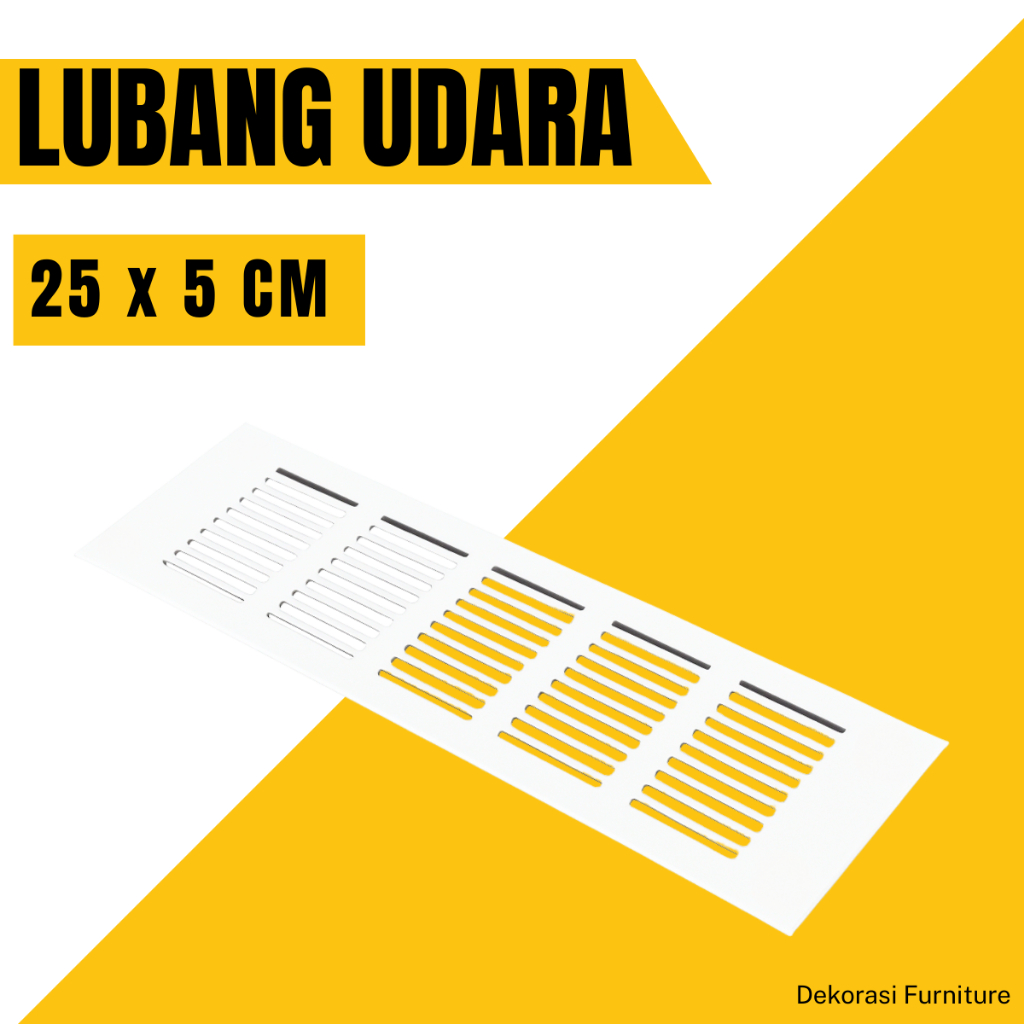 Lubang Udara Aluminium Ventilasi Udara Hawa 5 x 25 CM