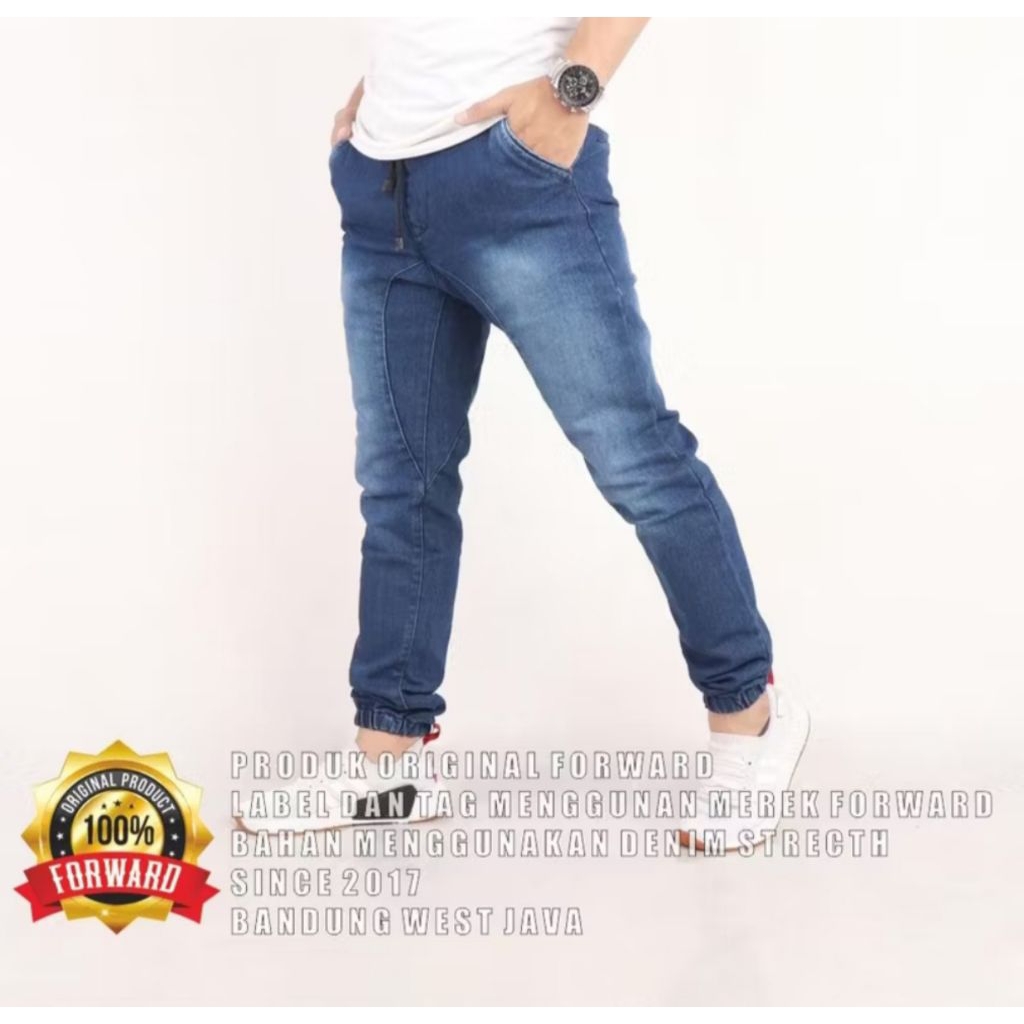 Celana Joger Jogger Denim Jeans Pria Forward