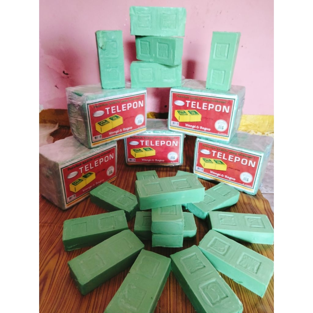 sabun batang cap telepon 5 pcs