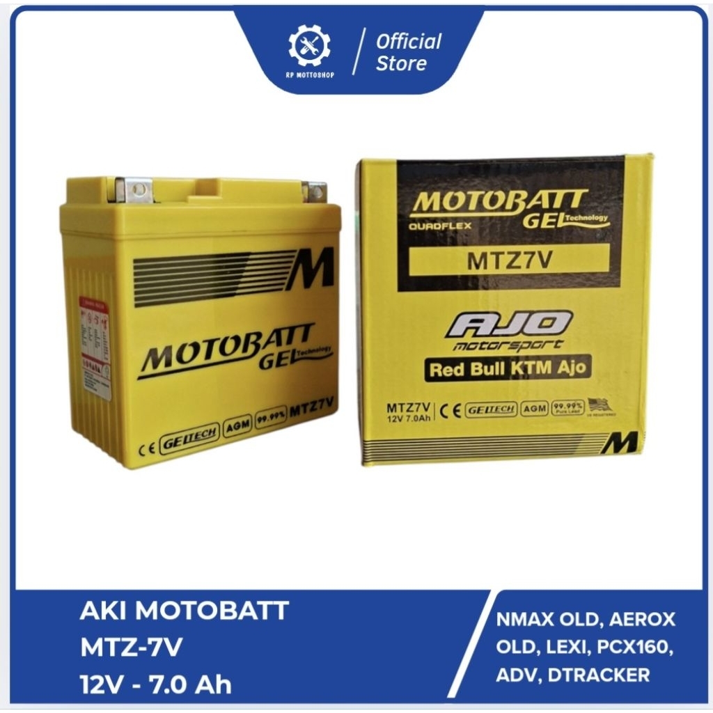 Motobatt Aki MTZ7V Motor Nmax Old, Aerox Old, Lexi, Adv, Pcx160