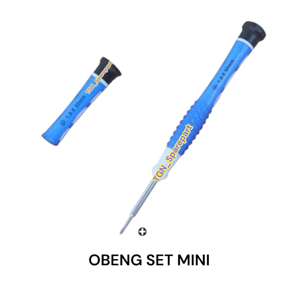 OBENG SET MINI + OBENG PLUS 1,5 × 25MM OBENG PEMBUKA COVER HP ALAT SERVICE HP