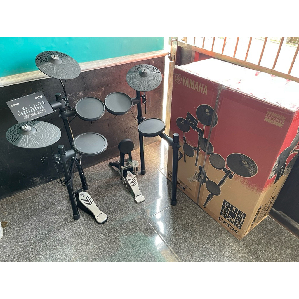 DRUM ELECTRIK YAMAHA DTX 452k BEKAS DARI TANGAN PERTAMA FULLSET ISTIMEWAH