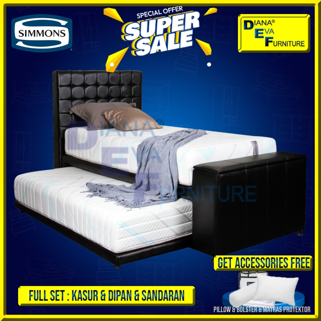 Simmons 3in1 Maxima Full Set Kasur Springbed
