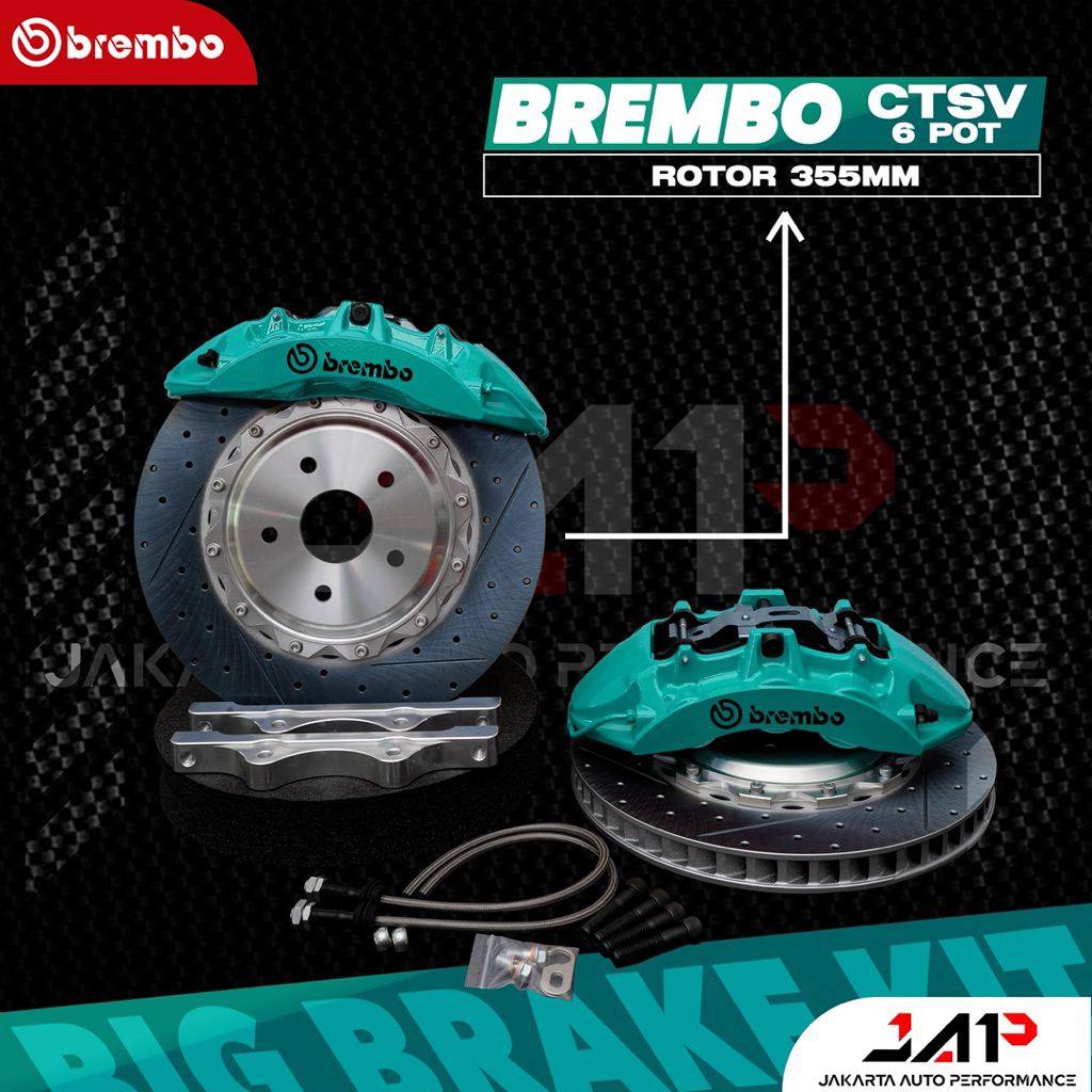BIG BRAKE KIT BREMBO CTSV 6 POT UNTUK HONDA CRV Gen 1 Gen 2 Gen 3 Gen 4 Gen 5 Gen 6