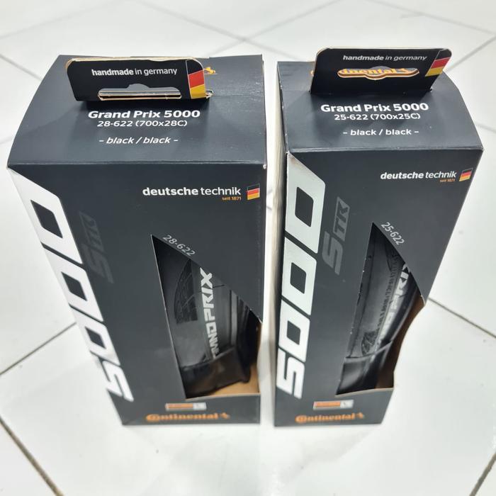 BAN LUAR CONTINENTAL GP5000 STR 700 X 25  KEVLAR BLACK STR Tubeless Ready Siap Kirim