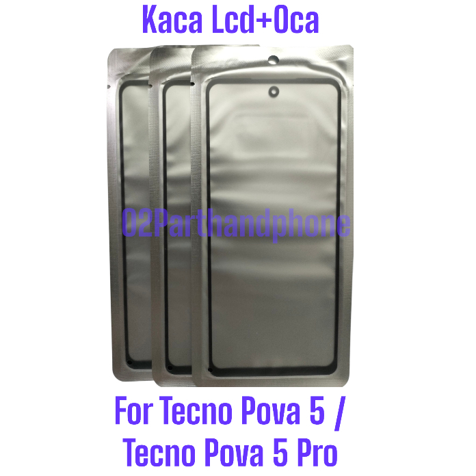 Kaca Lcd - Glass Lcd+Oca Tecno Pova 5 - Pova 5 Pro