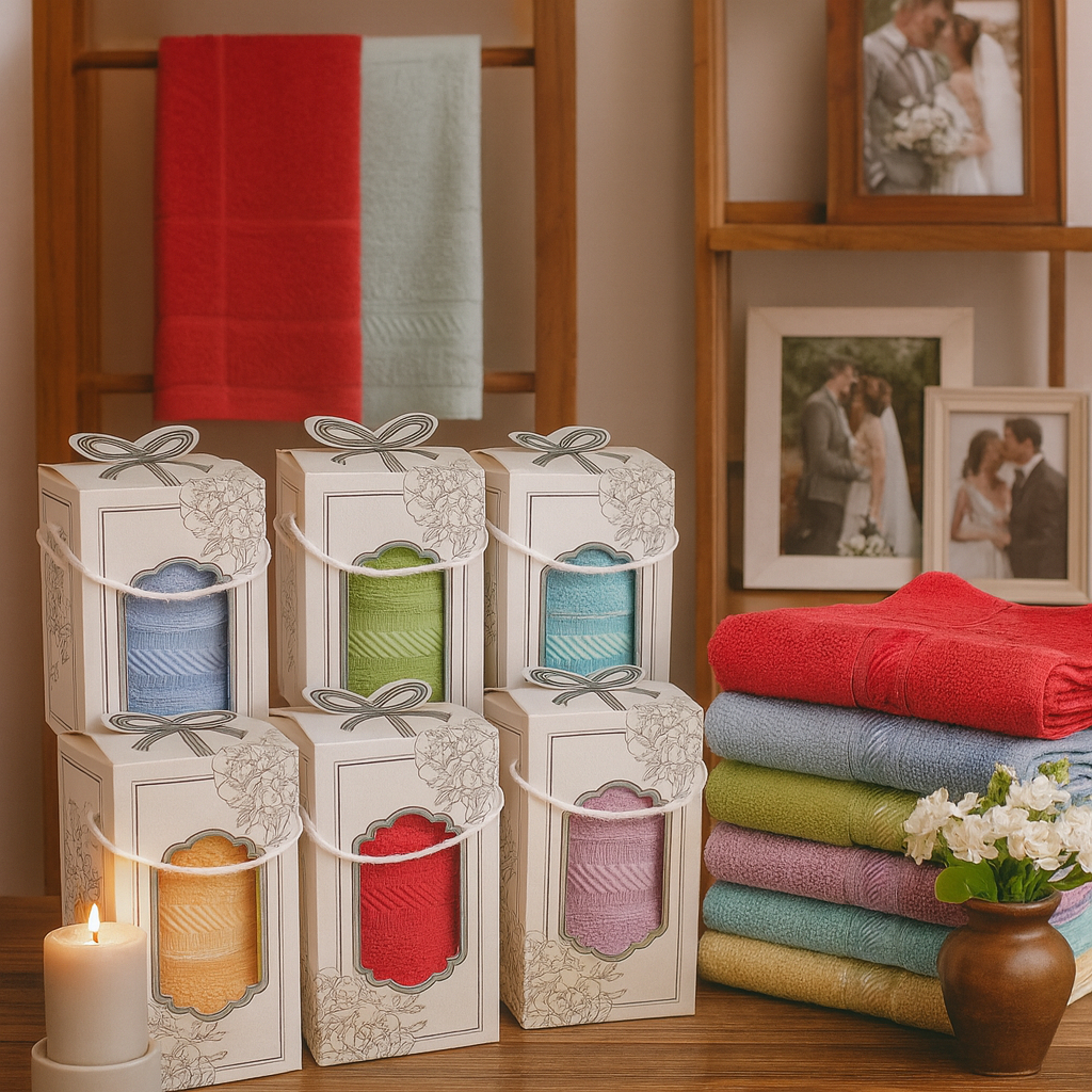 Souvenir Handuk 30x70 + Bordir Nama / Gift Box / Souvenir Pernikahan / Hampers Bayi Kado Lahiran Bab